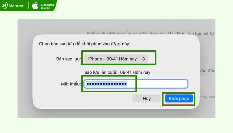 Chuyển dữ liệu qua Finder/iTunes
