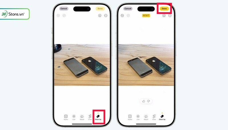 Cách xóa vật thể trong ảnh trên iPhone bằng tính năng Clean Up