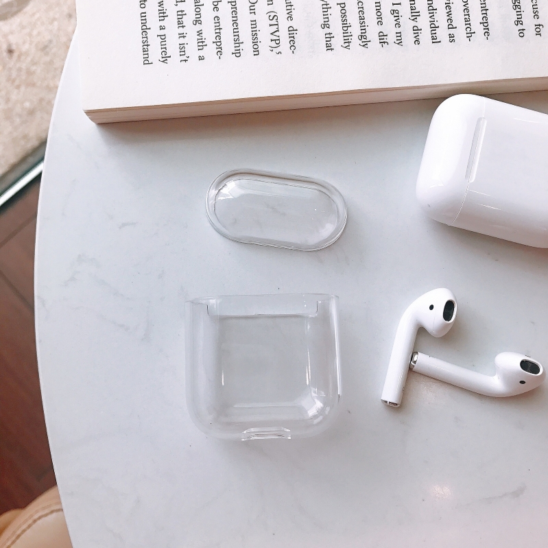 Combo Airpods 2 (Bao da Totu trong suốt+Dán) hình 1 Combo Airpods 2 (Bao da Totu trong suốt+Dán) bảo vệ tối ưu