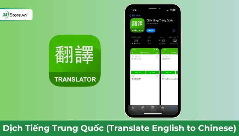 Dùng app Dịch tiếng Trung Quốc để dịch tiếng Trung sang tiếng Việt