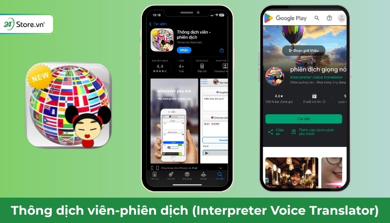 Dùng ứng dụng Thông dịch viên-biên dịch để dịch tiếng Trung sang tiếng Việt