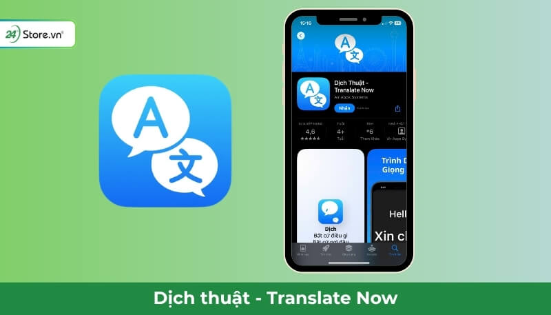 Sử dụng app Translate Now để dịch tiếng Trung sang tiếng Việt