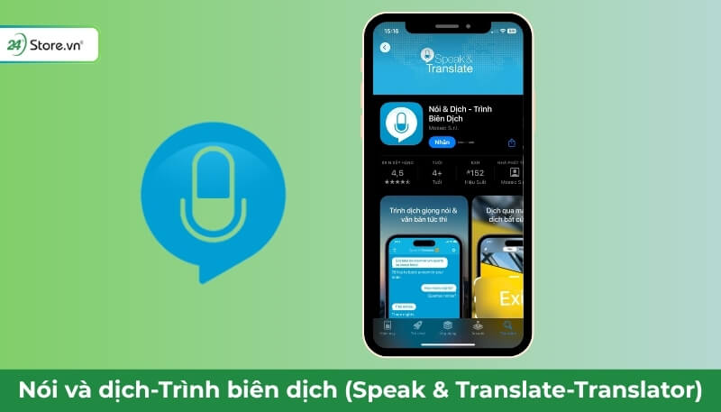 DÙng ứng dụng Nói và dịch để dịch tiếng Trung sang tiếng Việt