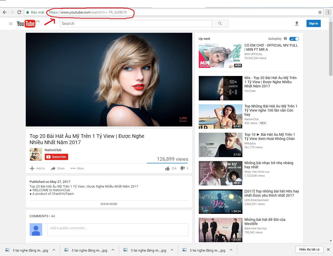 Copy link của video/clip muốn download copy địa chỉ video bạn muốn download