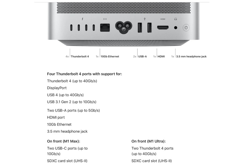 Siêu phẩm Mac Studio M1 Ultra 