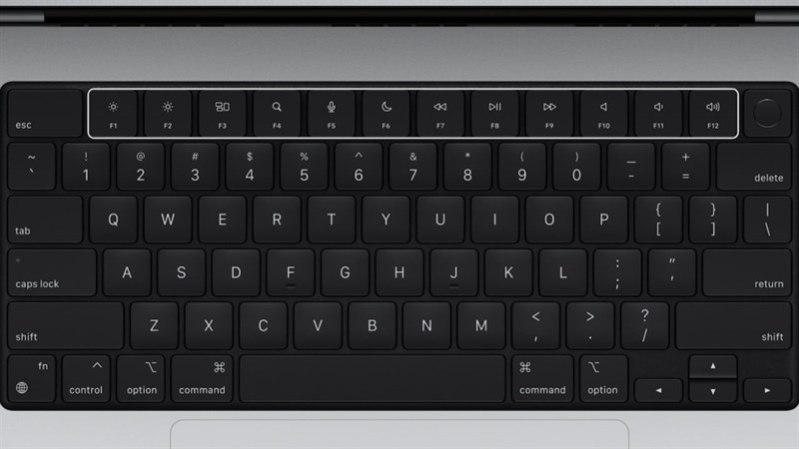 thanh touch bar tren may