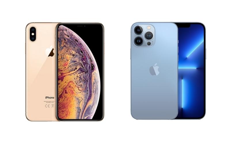so sánh iPhone XS Max và iPhone 13 Pro so sánh iPhone XS Max và iPhone 13 Pro