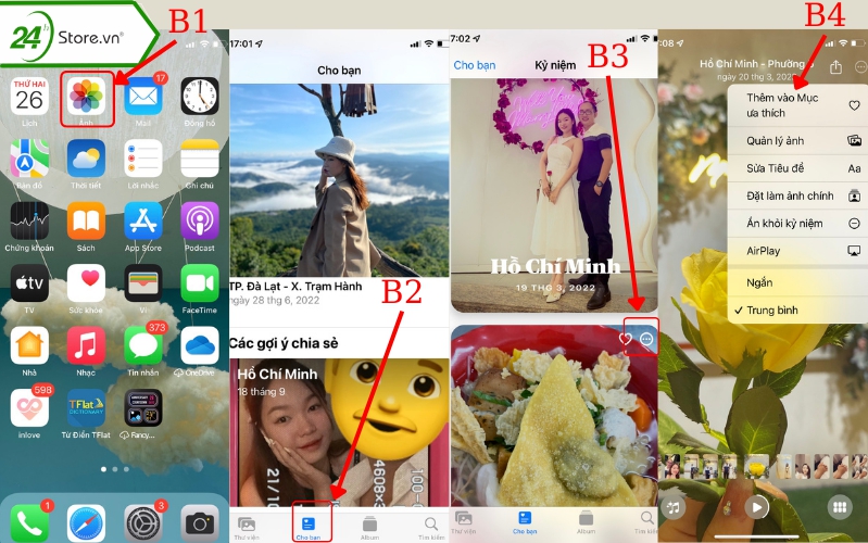 Tạo video từ ảnh trên iPhone miễn phí bằng video gợi ý