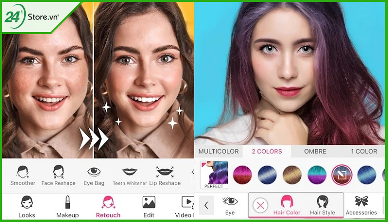 YouCam Makeup – Tốt nhất cho ảnh Selfie