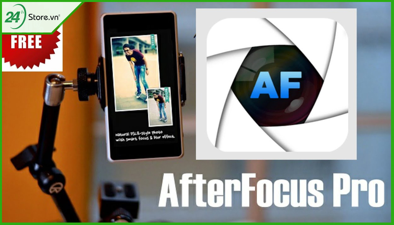 Dùng phần mềm làm mờ ảnh iOS AfterFocus