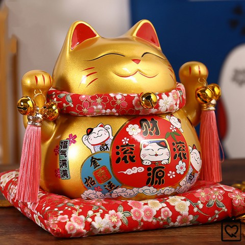 Top hình nền mèo thần tài Nhật Bản tài lộc