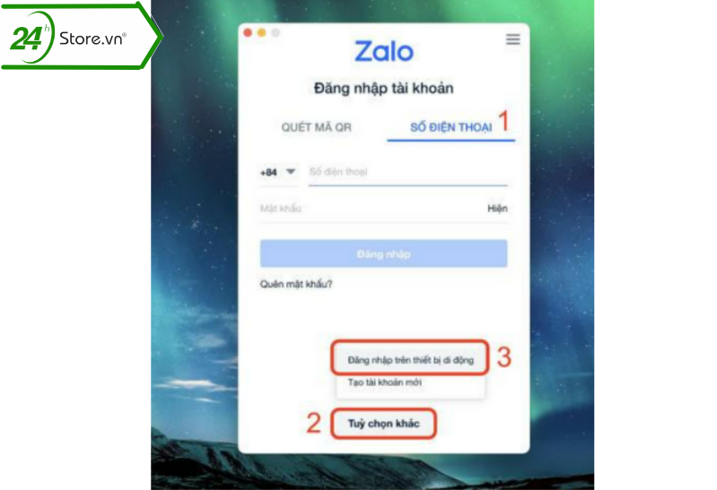 Đăng nhập Zalo bằng số điện thoại không cần dùng mật khẩu