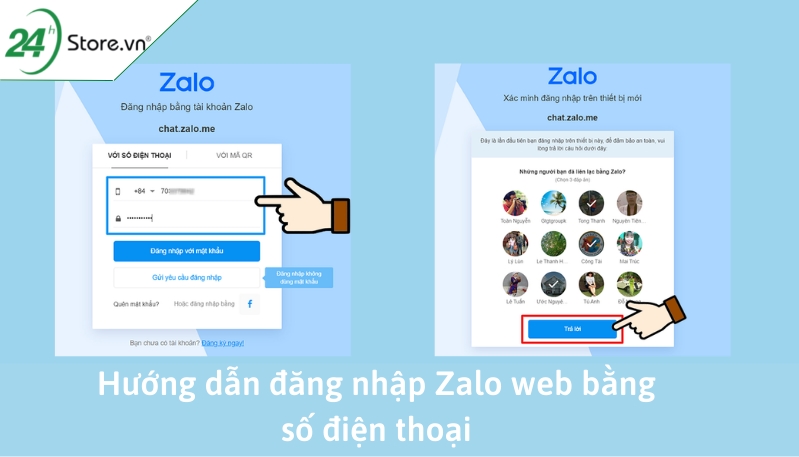 Cách đăng nhập Zalo web bằng số điện thoại