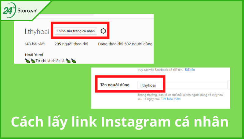 Cách lấy link Instagram cá nhân