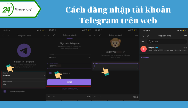 Cách đăng nhập tài khoản Telegram bằng điện thoại hoặc máy tính