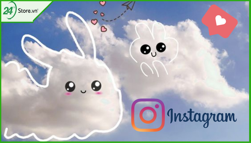 trang trí story instagram bầu trời