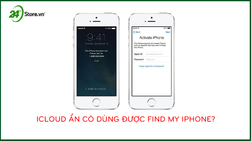 iCloud ẩn có dùng được tính năng find my iPhone không?