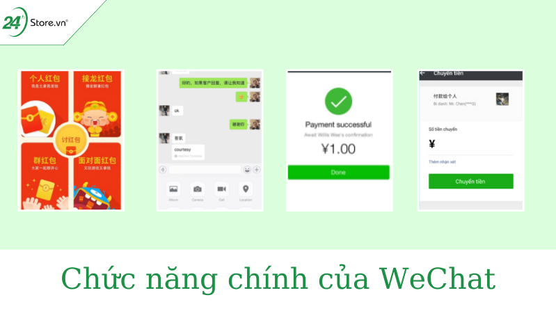 Chức năng chính của WeChat