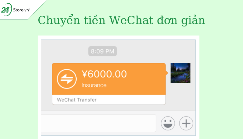 Chuyển tiền WeChat đơn giản