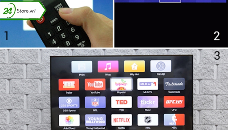 Chiếu màn hình iPhone lên tivi bằng Airplay