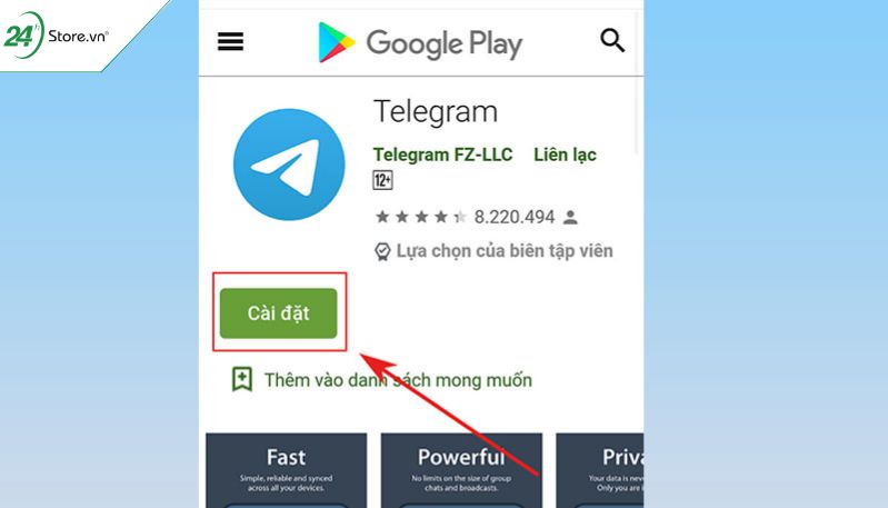  Cách tải app Telegram cho điện thoại Android
