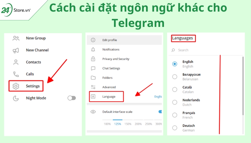 Cách cài đặt ngôn ngữ khác cho Telegram mà không phải ai cũng biết