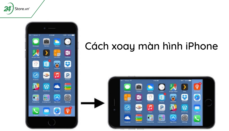 Cách xoay màn hình iPhone
