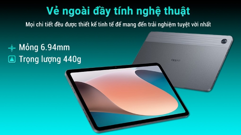 Thông tin thiết kế của tablet nhà OPPO