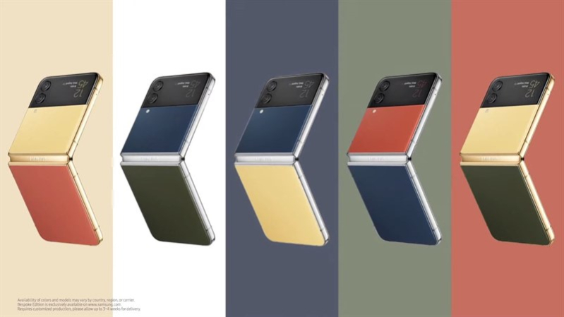 Z Flip4 vs S22 Ultra Màu sắc của Z Flip4