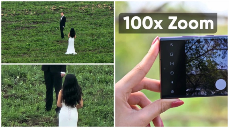 Z Flip4 vs S22 Ultra Hình zoom 100x của S22 Ultra