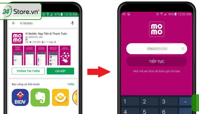 Hướng dẫn tải ứng dụng MoMo về điện thoại