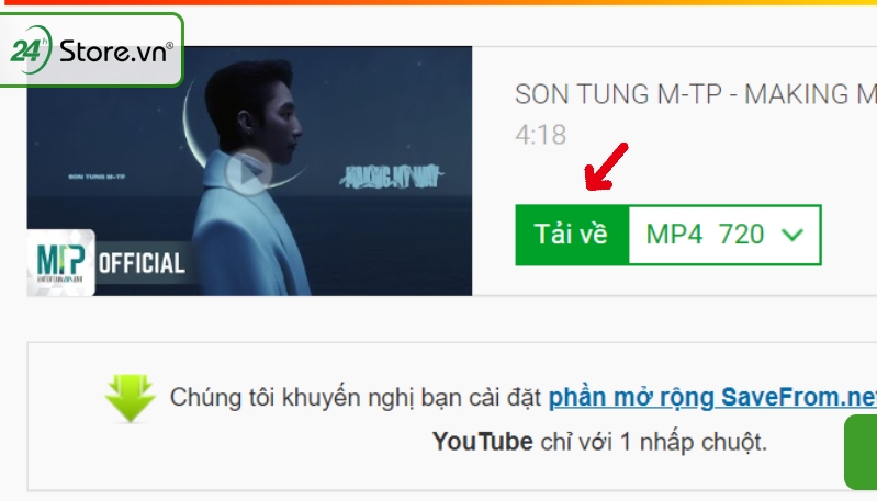 Nhấn nút tải về Nhấn nút tải về