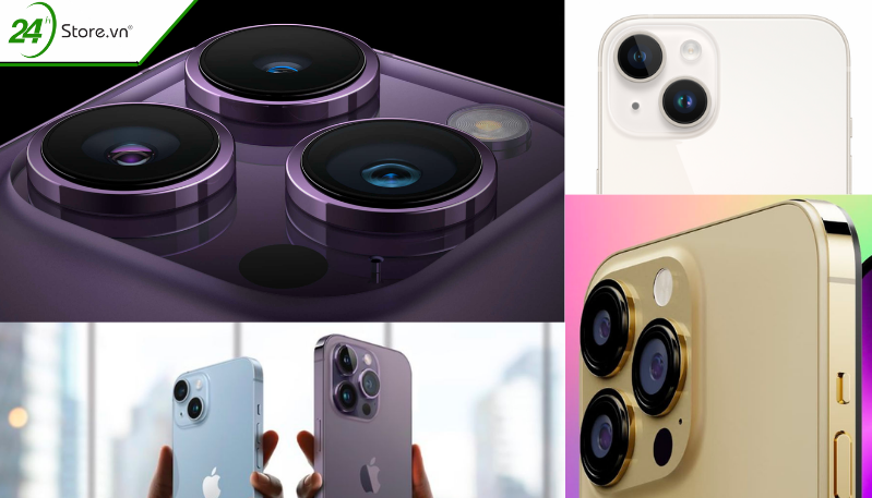 Thiết kế camera các dòng iPhone 14 khác biệt