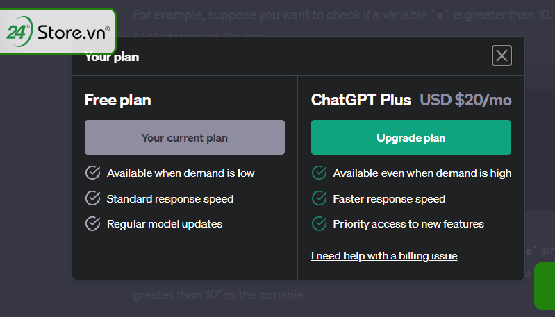 Mức phí để đăng ký ChatGPT Plus