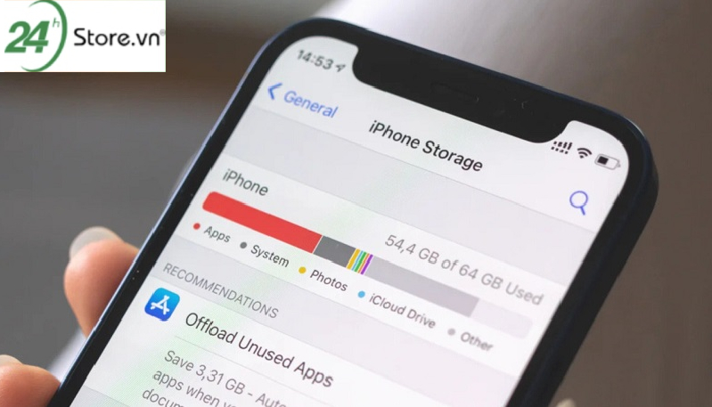 Bộ nhớ trong iPhone quá tải
