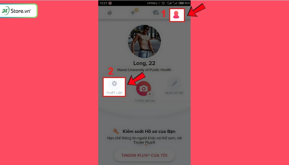 Cách sử dụng Tinder miễn phí