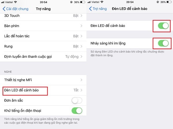 Hướng dẫn bật đèn LED thông báo tin nhắn, cuộc gọi trên iPhone