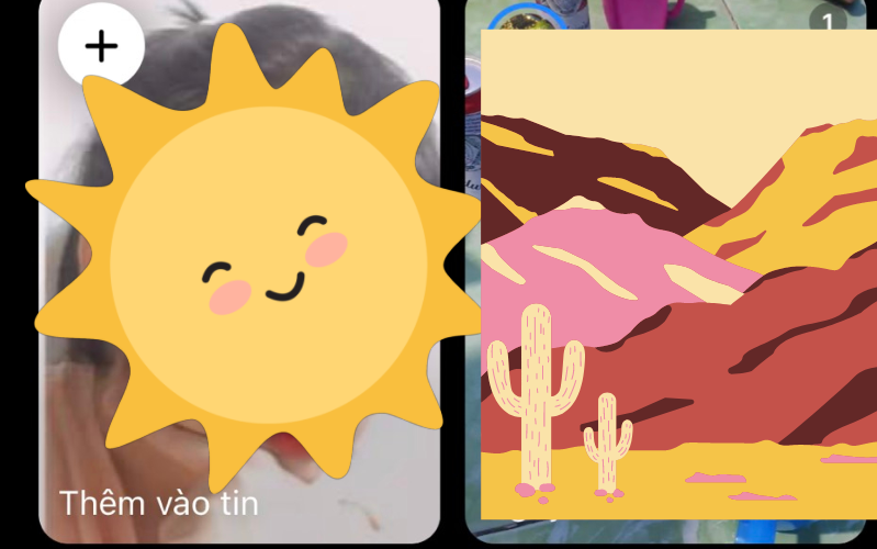 Bước 2: chọn Thêm vào tin 