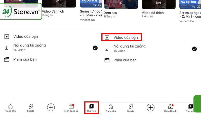Cách đăng video lên Youtube tại ứng dụng trên thiết bị bước 1