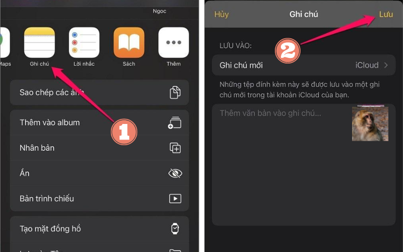 Cách khóa ảnh bằng ghi chú trên iPhone 