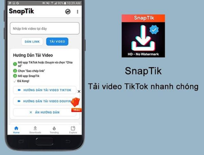 Cách sử dụng App SnapTik Cách sử dụng App SnapTik