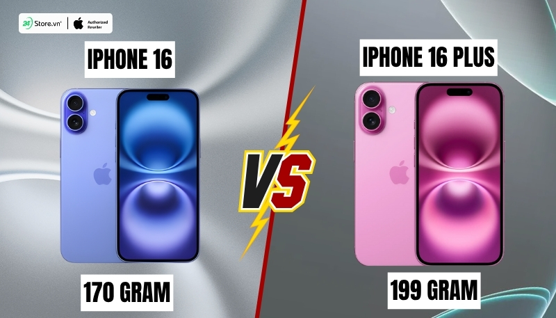 so sánh thiết kế iphone 16 và iphone 16 plus