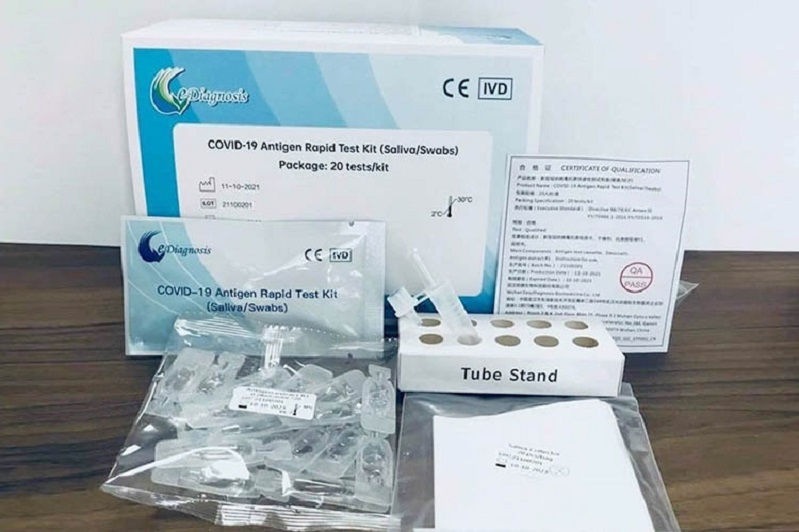 Kit Test nước bọt Covid EDiagnosis