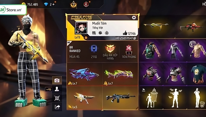 acc ff full lv7 miễn phí