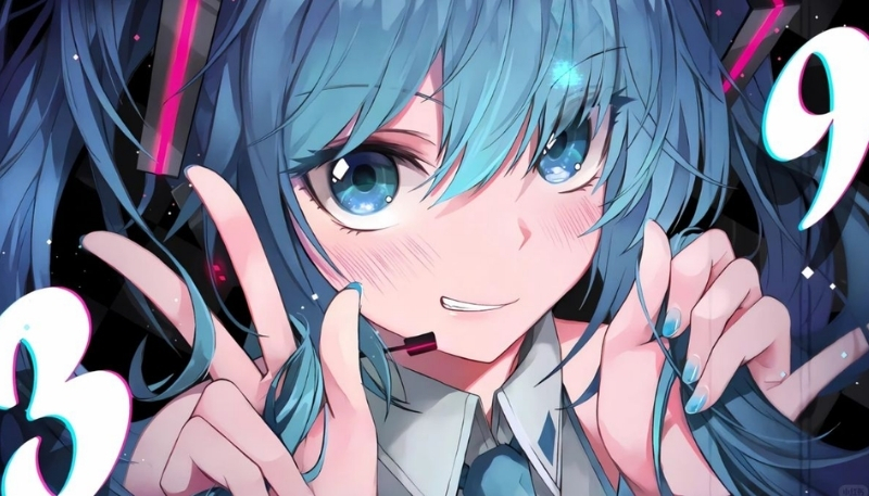 ảnh nền ipados 26 cô gái tóc xanh