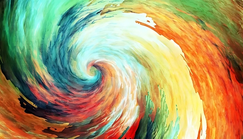 hình ảnh nền ipados 26 đa sắc xoắn tròn