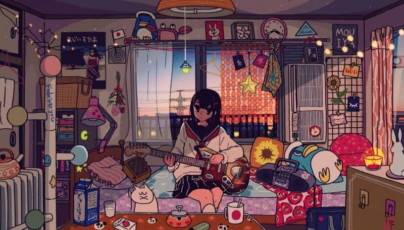 ảnh nền ipados 26 nữ sinh anime