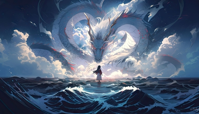 ảnh nền ipados 26 người và rồng