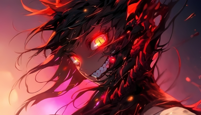 Ảnh đại diện ác quỷ anime màu 4K