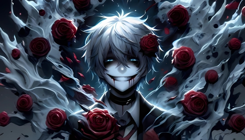 Ảnh đại diện ác quỷ anime màu cho Zalo